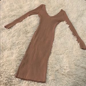 Fitted ribbed dress